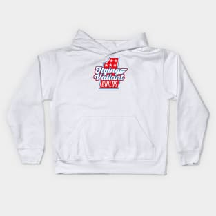 Flying Valiant Builds - (Stunt Style - Red, White, & Blue) Kids Hoodie